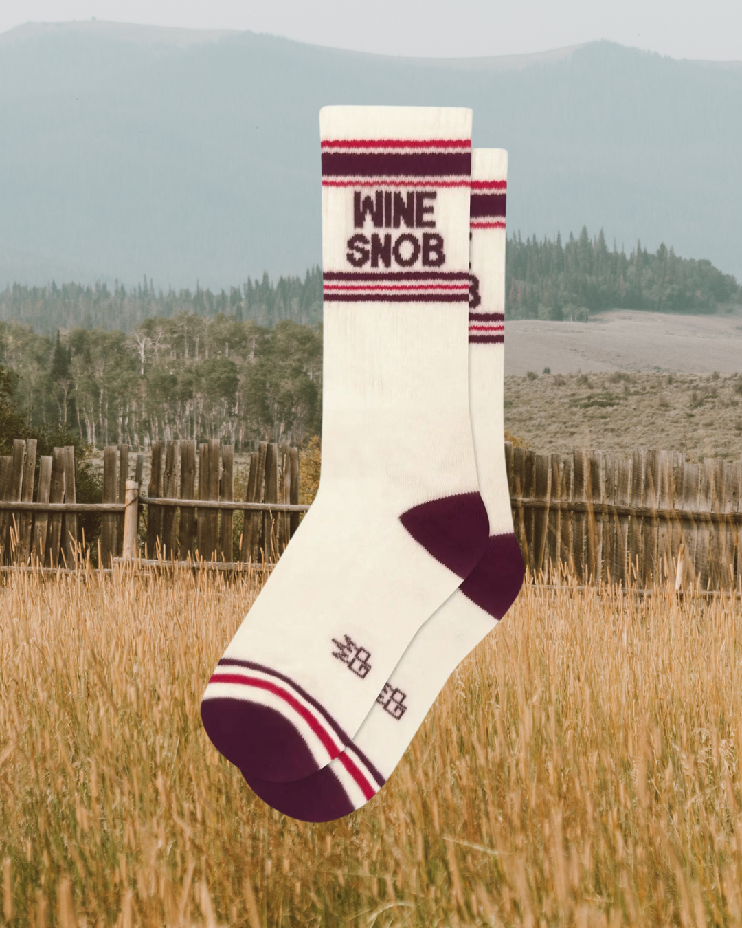 Wine Snob Gym Crew Socks