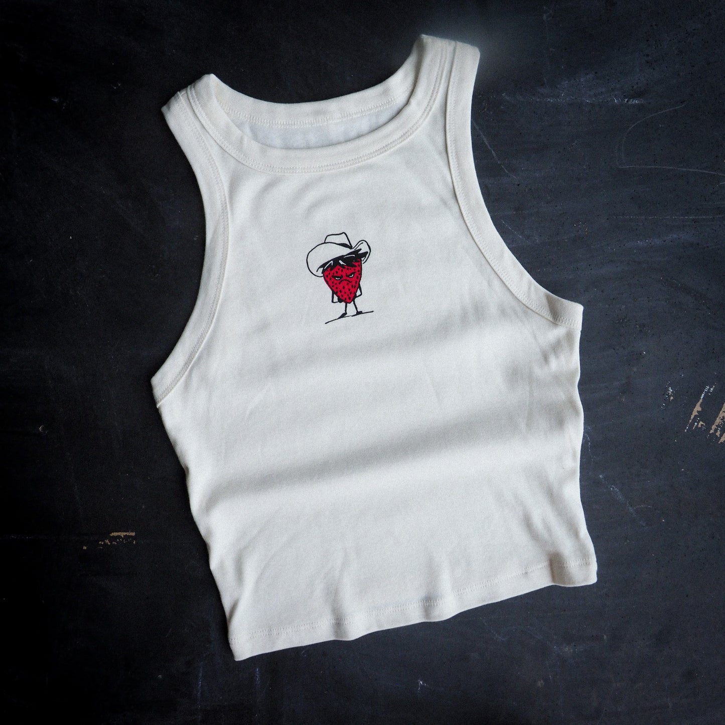 "Bad Fruit" Ivory Tank