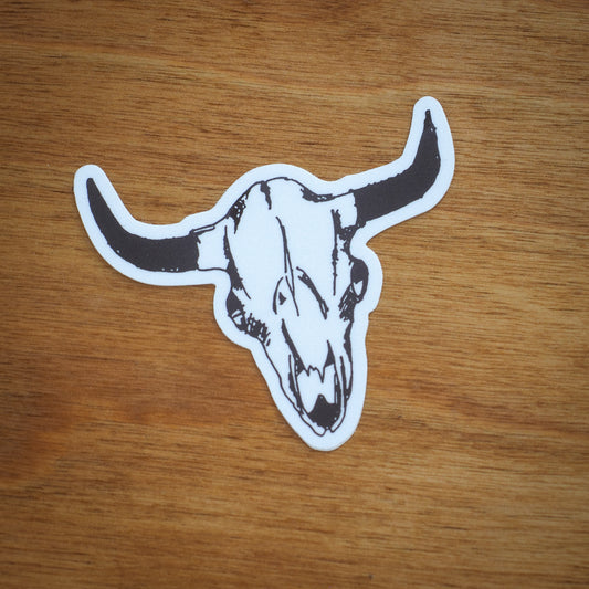 "Bison Skull" Sticker - Intrigue Ink Visit Bozeman, Unique Shopping Boutique in Montana, Work from Home Clothes for Women