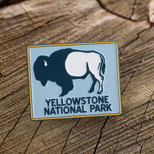 "Yellowstone Bison" Pin - Intrigue Ink Visit Bozeman, Unique Shopping Boutique in Montana, Work from Home Clothes for Women
