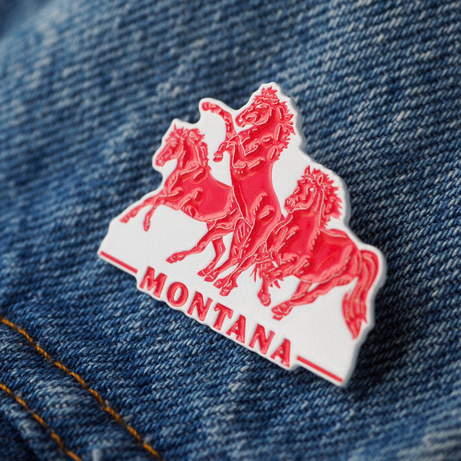 "Horsepower" Pin - Intrigue Ink Visit Bozeman, Unique Shopping Boutique in Montana, Work from Home Clothes for Women
