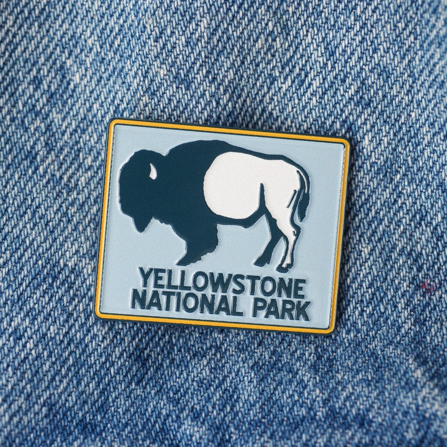 "Yellowstone Bison" Pin - Intrigue Ink Visit Bozeman, Unique Shopping Boutique in Montana, Work from Home Clothes for Women