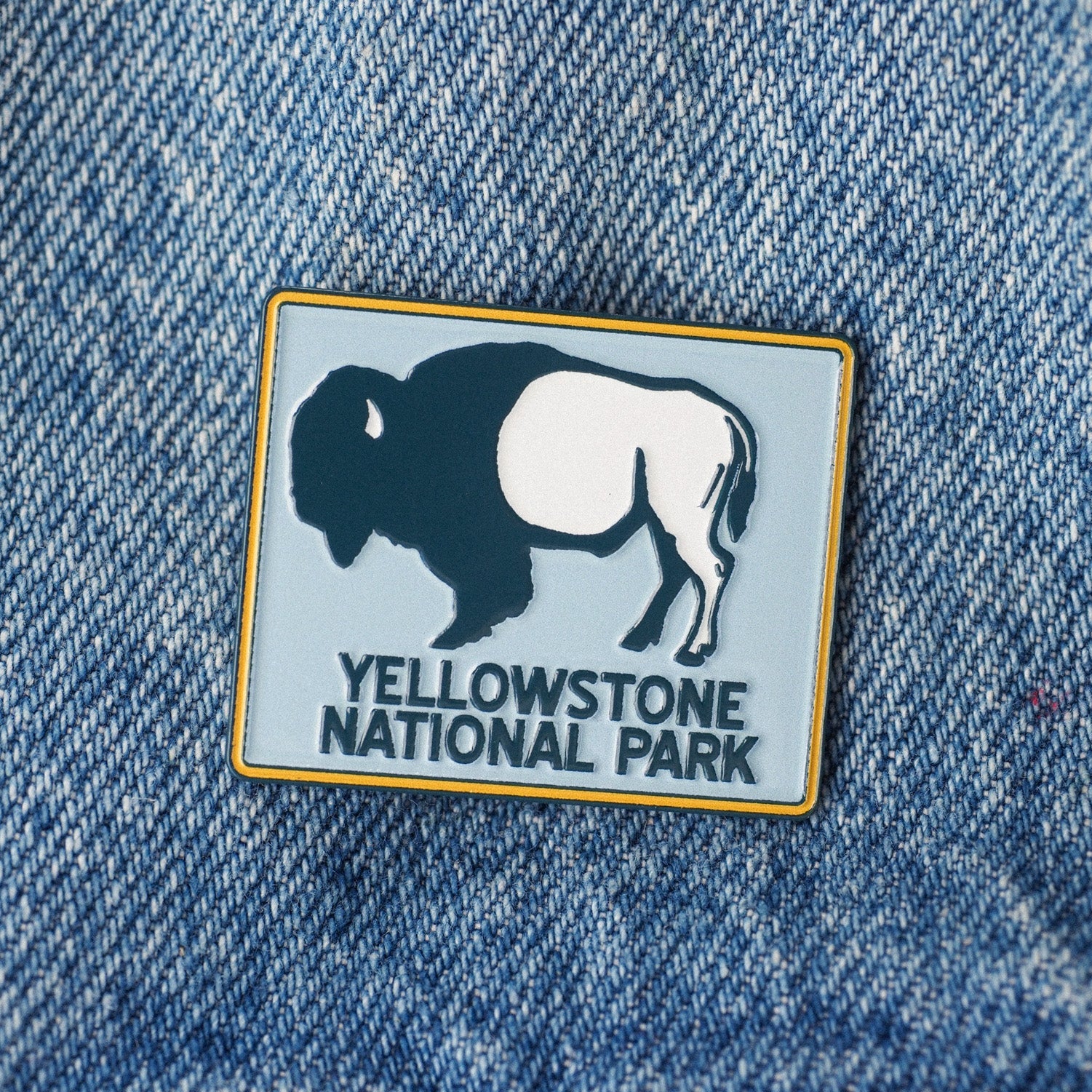 "Yellowstone Bison" Pin - Intrigue Ink Visit Bozeman, Unique Shopping Boutique in Montana, Work from Home Clothes for Women