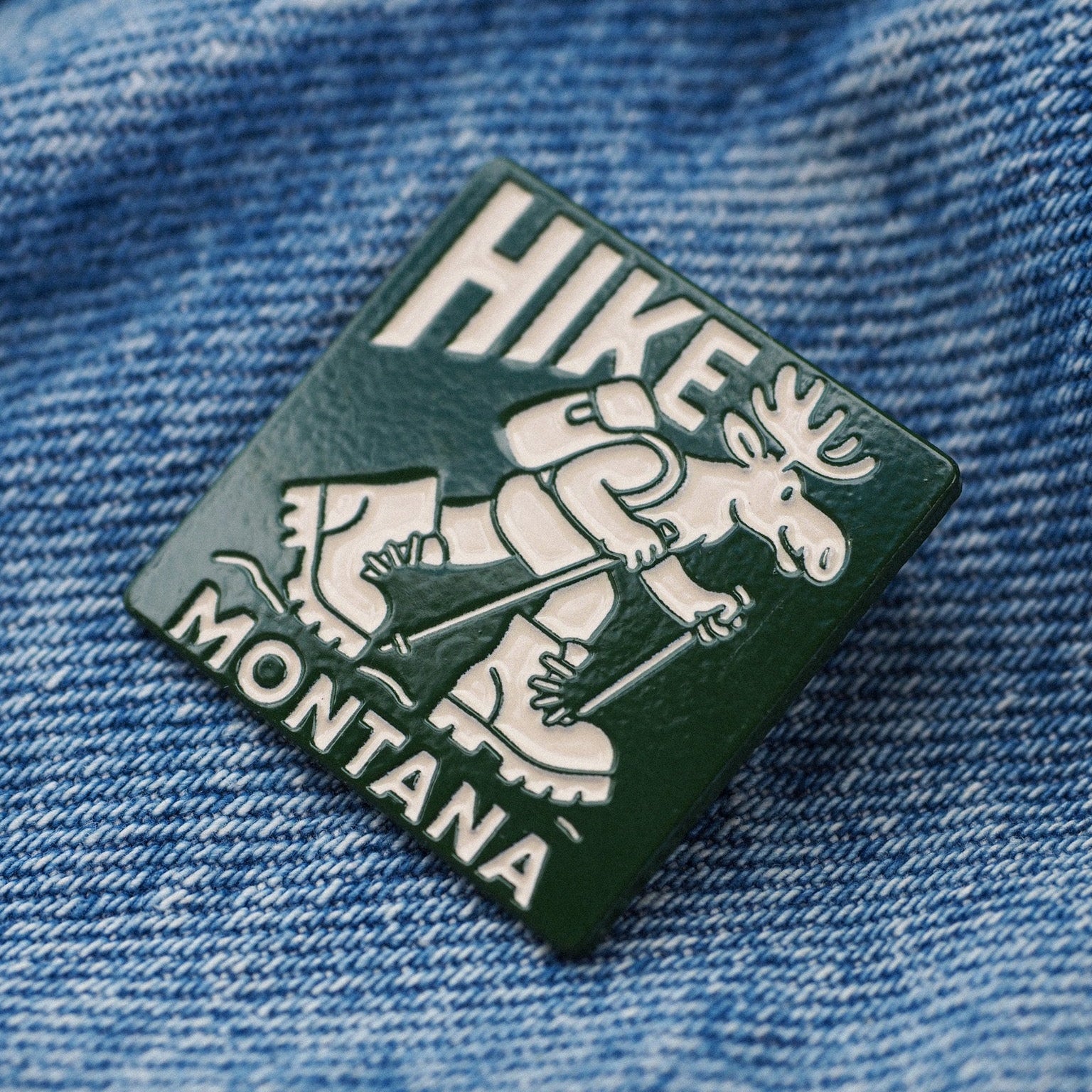 "Hike MT" pin - Intrigue Ink Visit Bozeman, Unique Shopping Boutique in Montana, Work from Home Clothes for Women
