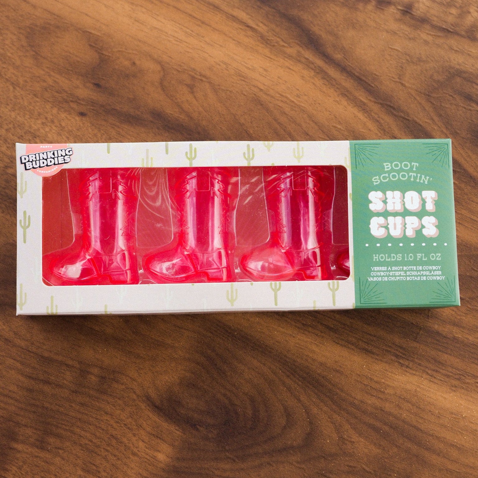 Western Pink Boot Shot Glasses - Intrigue Ink Visit Bozeman, Unique Shopping Boutique in Montana, Work from Home Clothes for Women