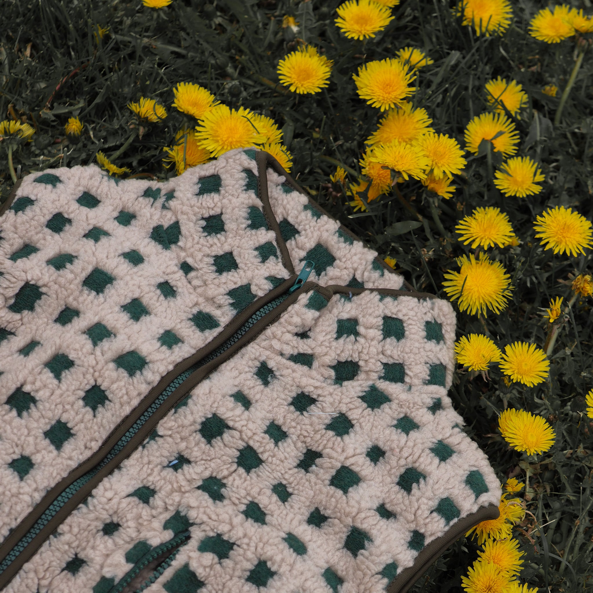 Green Checkered Fleece Vest - Intrigue Ink Visit Bozeman, Unique Shopping Boutique in Montana, Work from Home Clothes for Women