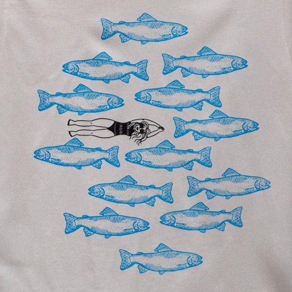 "Swims with the Fishes" Soft Tee - Intrigue Ink Visit Bozeman, Unique Shopping Boutique in Montana, Work from Home Clothes for Women