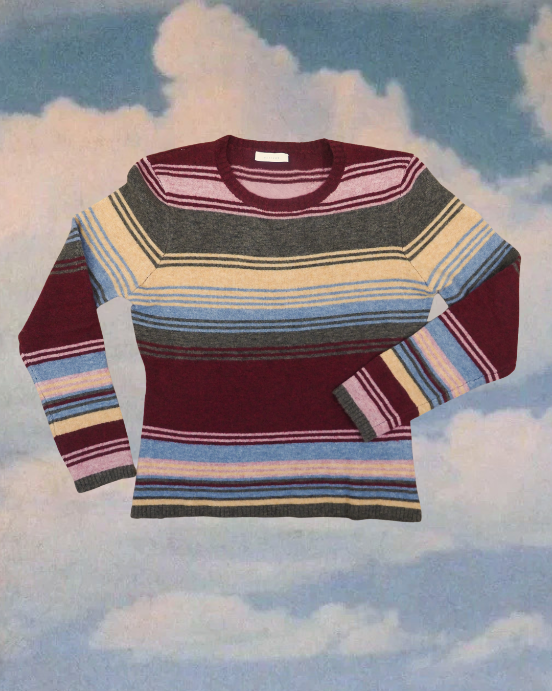 Natasha Sweater- Burgundy Multicolor