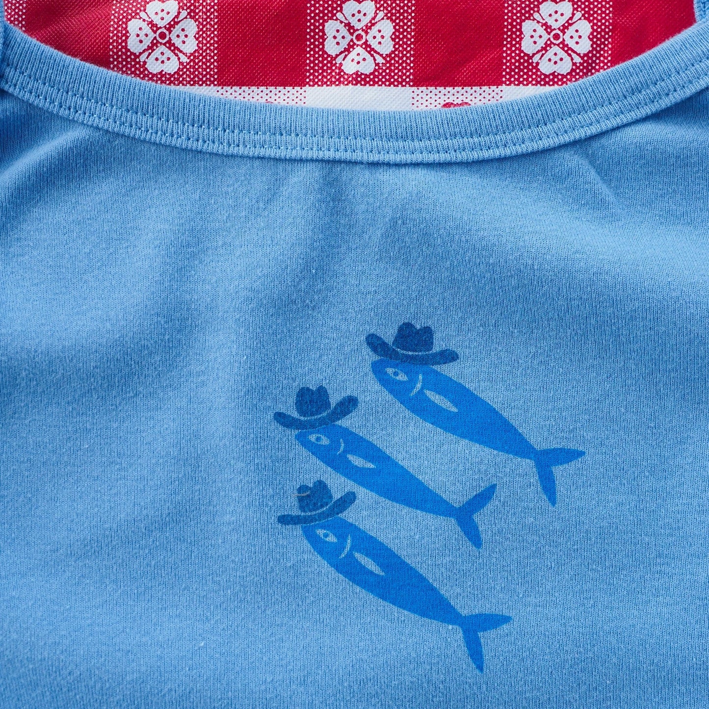 "Sardine Cowboy" Blue Tank - Intrigue Ink Visit Bozeman, Unique Shopping Boutique in Montana, Work from Home Clothes for Women