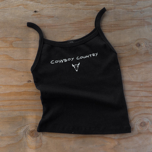 "Cowboy Country" Black Tank - Intrigue Ink Visit Bozeman, Unique Shopping Boutique in Montana, Work from Home Clothes for Women