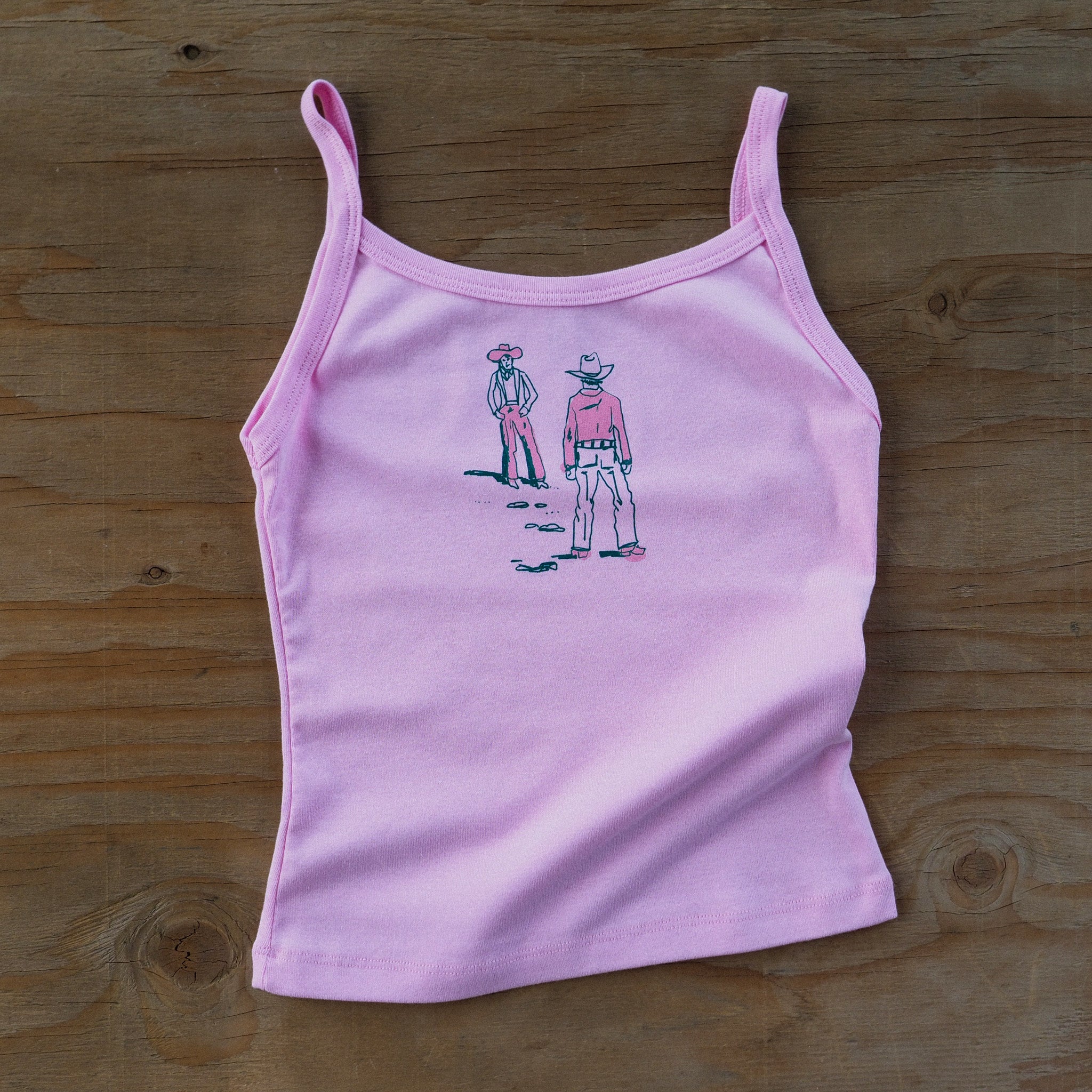"Montana Standoff" Pink Tank - Intrigue Ink Visit Bozeman, Unique Shopping Boutique in Montana, Work from Home Clothes for Women