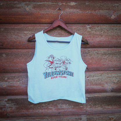 "Yellowstone Super Volcano" Boxy Tank in Chambray