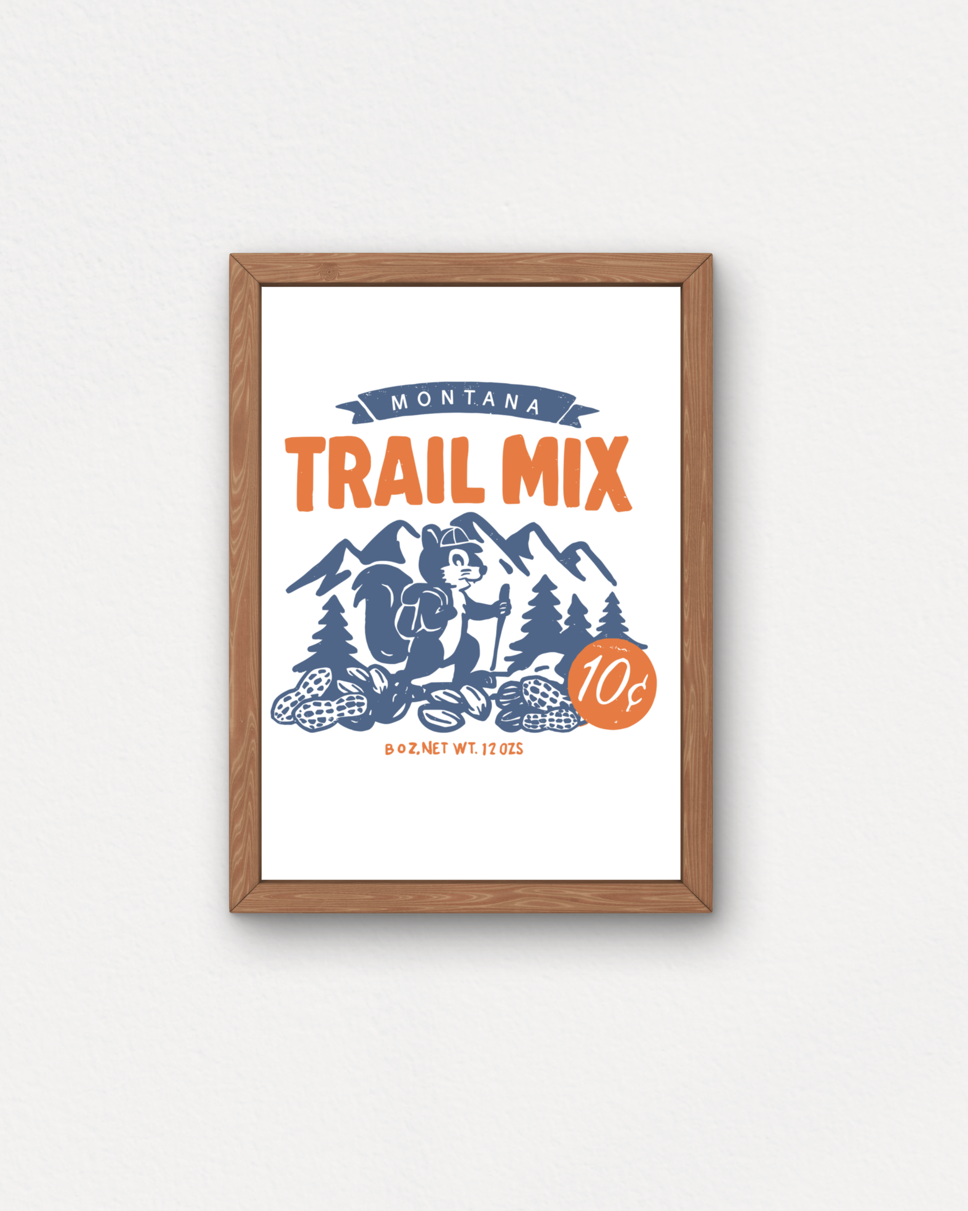 "Montana Trail Mix" Small Poster - Intrigue Ink Visit Bozeman, Unique Shopping Boutique in Montana, Work from Home Clothes for Women