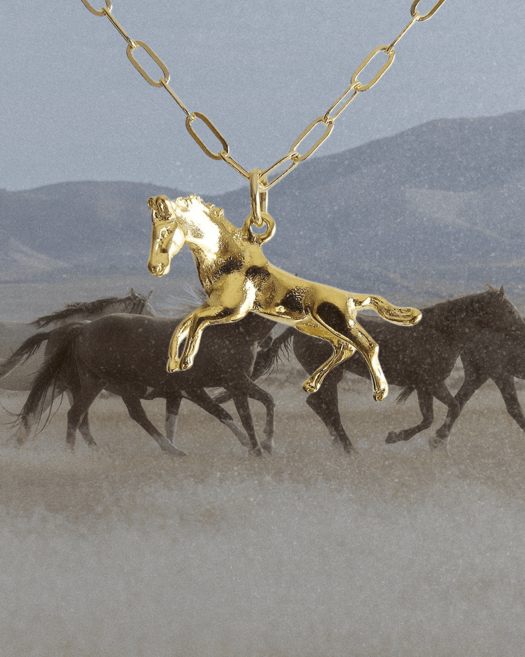 Wild Horses Necklace - Intrigue Ink Visit Bozeman, Unique Shopping Boutique in Montana, Work from Home Clothes for Women