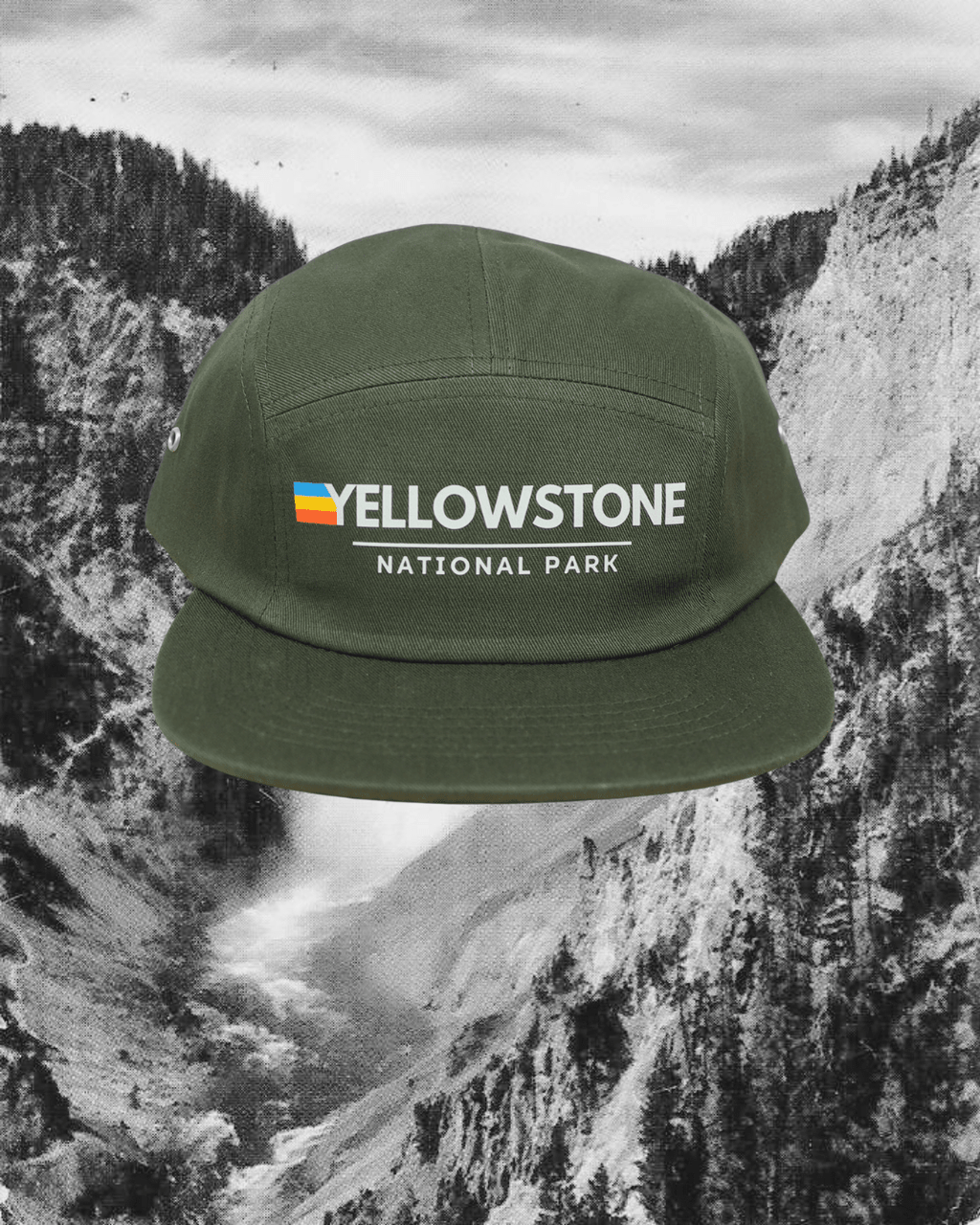 "Yellowstone Memories" 5 Panel Hat - Intrigue Ink Visit Bozeman, Unique Shopping Boutique in Montana, Work from Home Clothes for Women