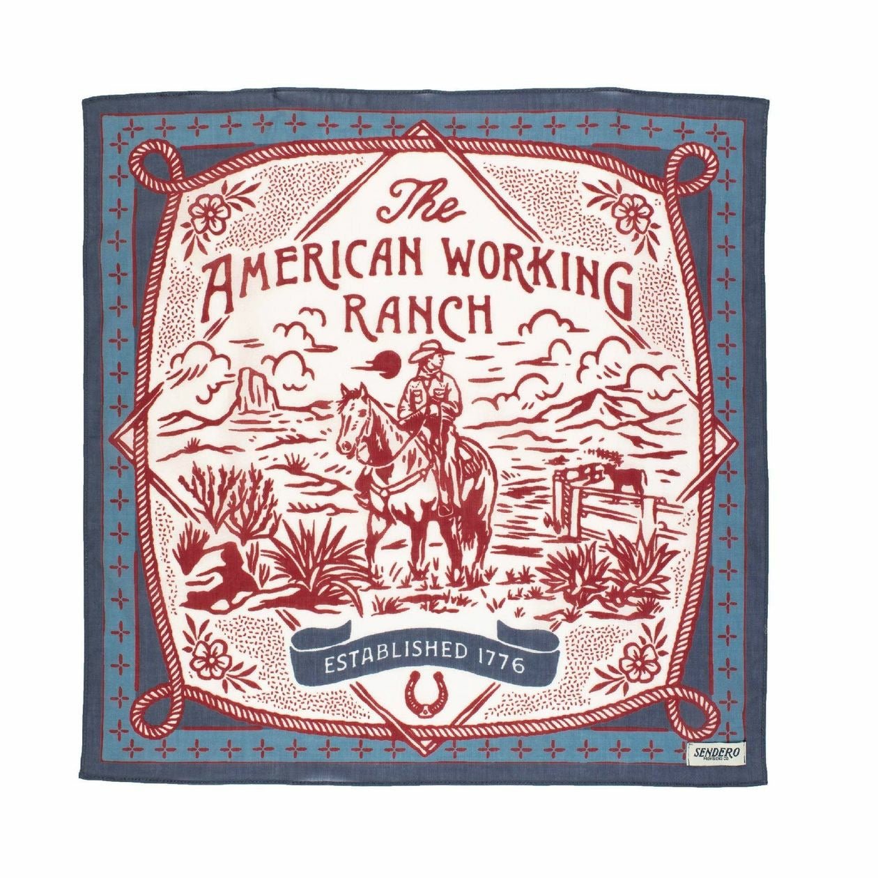 American Working Ranch Bandana - Intrigue Ink Visit Bozeman, Unique Shopping Boutique in Montana, Work from Home Clothes for Women
