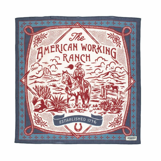American Working Ranch Bandana - Intrigue Ink Visit Bozeman, Unique Shopping Boutique in Montana, Work from Home Clothes for Women
