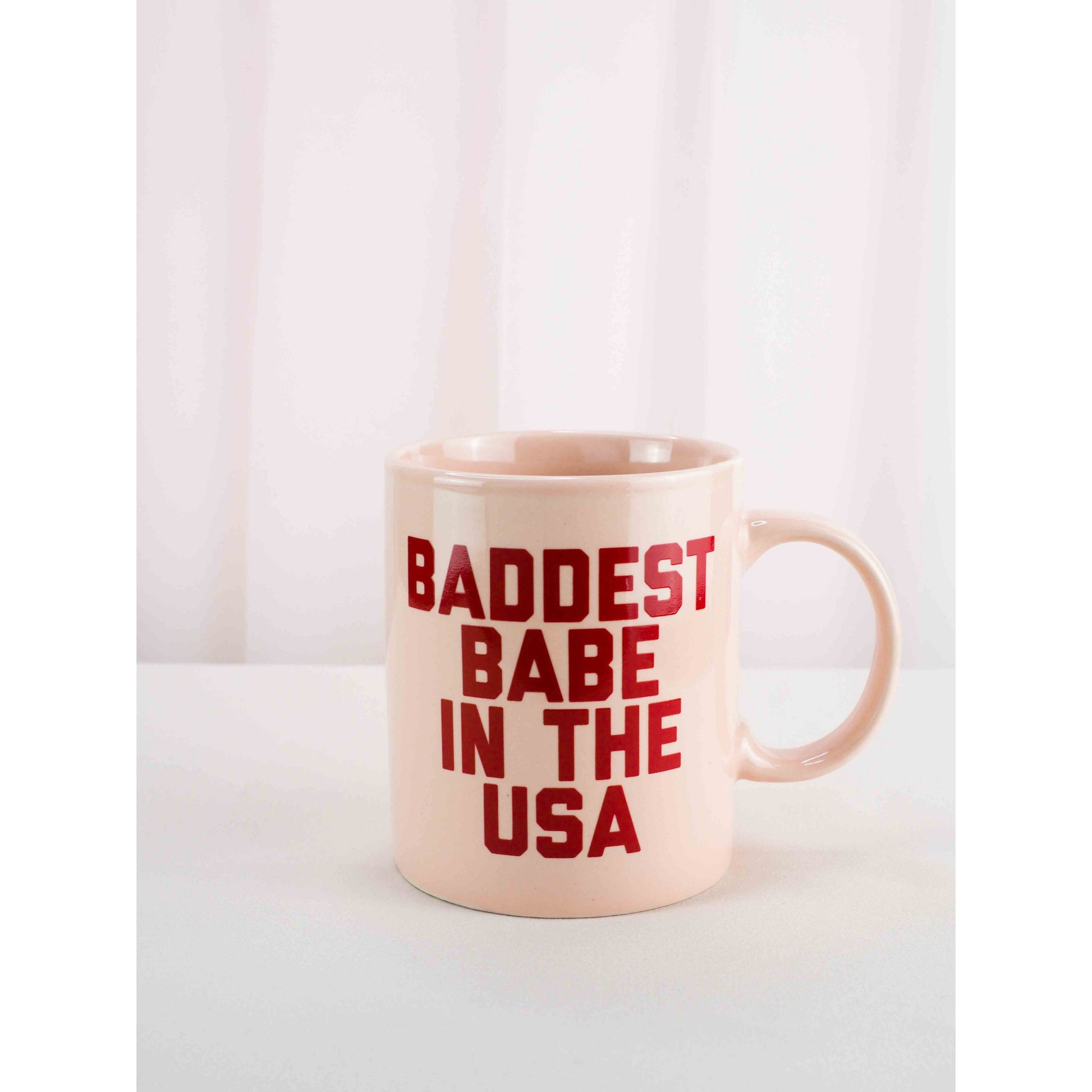 Baddest Babe Mug - Intrigue Ink Visit Bozeman, Unique Shopping Boutique in Montana, Work from Home Clothes for Women