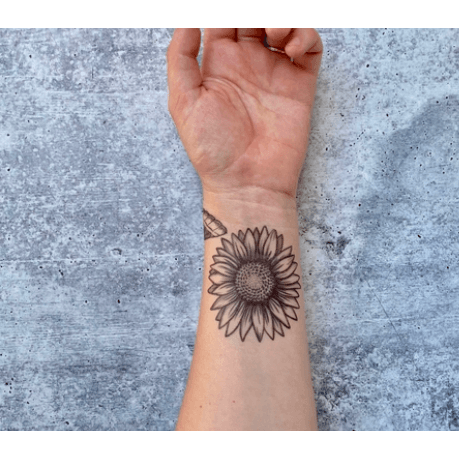 Temporary Tattoo Sunflower - Intrigue Ink Visit Bozeman, Unique Shopping Boutique in Montana, Work from Home Clothes for Women