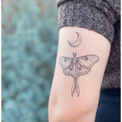 Temporary Tattoo Luna Moth - Intrigue Ink Visit Bozeman, Unique Shopping Boutique in Montana, Work from Home Clothes for Women