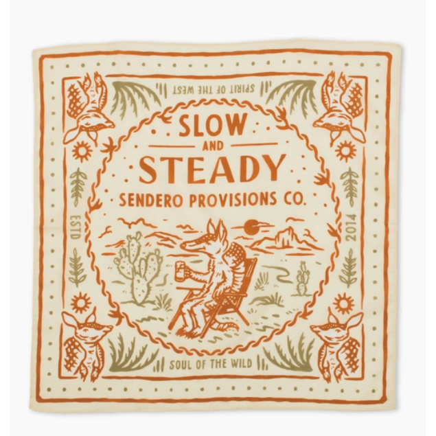 Slow and Steady Bandana - Intrigue Ink Visit Bozeman, Unique Shopping Boutique in Montana, Work from Home Clothes for Women