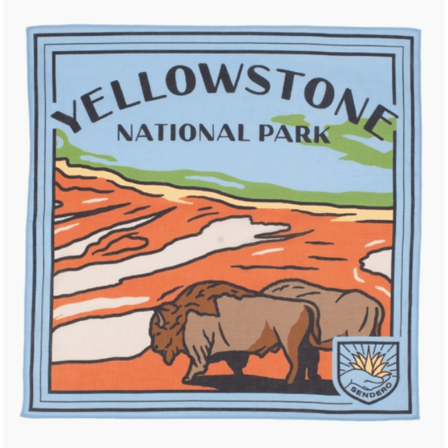 Yellowstone National Park Bandana - Intrigue Ink Visit Bozeman, Unique Shopping Boutique in Montana, Work from Home Clothes for Women