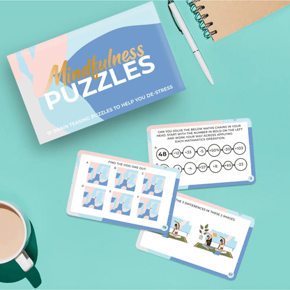 Mindfulness Brain Training Puzzles Cards - Intrigue Ink Visit Bozeman, Unique Shopping Boutique in Montana, Work from Home Clothes for Women