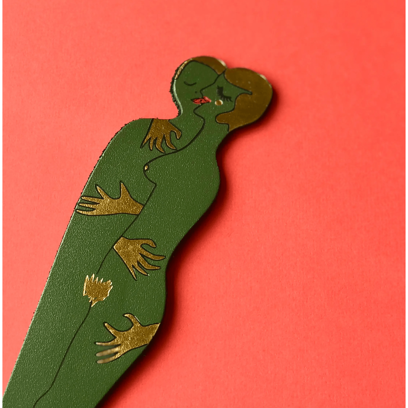 Book Lover Bookmarks Moss Green/ Gold - Intrigue Ink Visit Bozeman, Unique Shopping Boutique in Montana, Work from Home Clothes for Women
