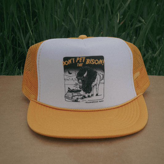 Monster Bison Trucker Hat - Intrigue Ink Visit Bozeman, Unique Shopping Boutique in Montana, Work from Home Clothes for Women