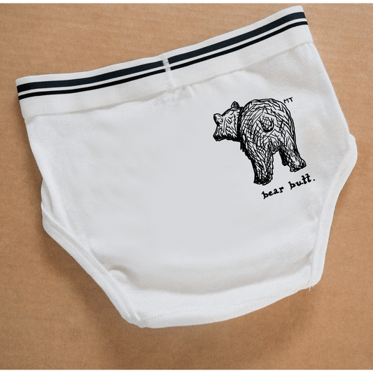 "Bear Butt" Whitey Tighties - Intrigue Ink Visit Bozeman, Unique Shopping Boutique in Montana, Work from Home Clothes for Women